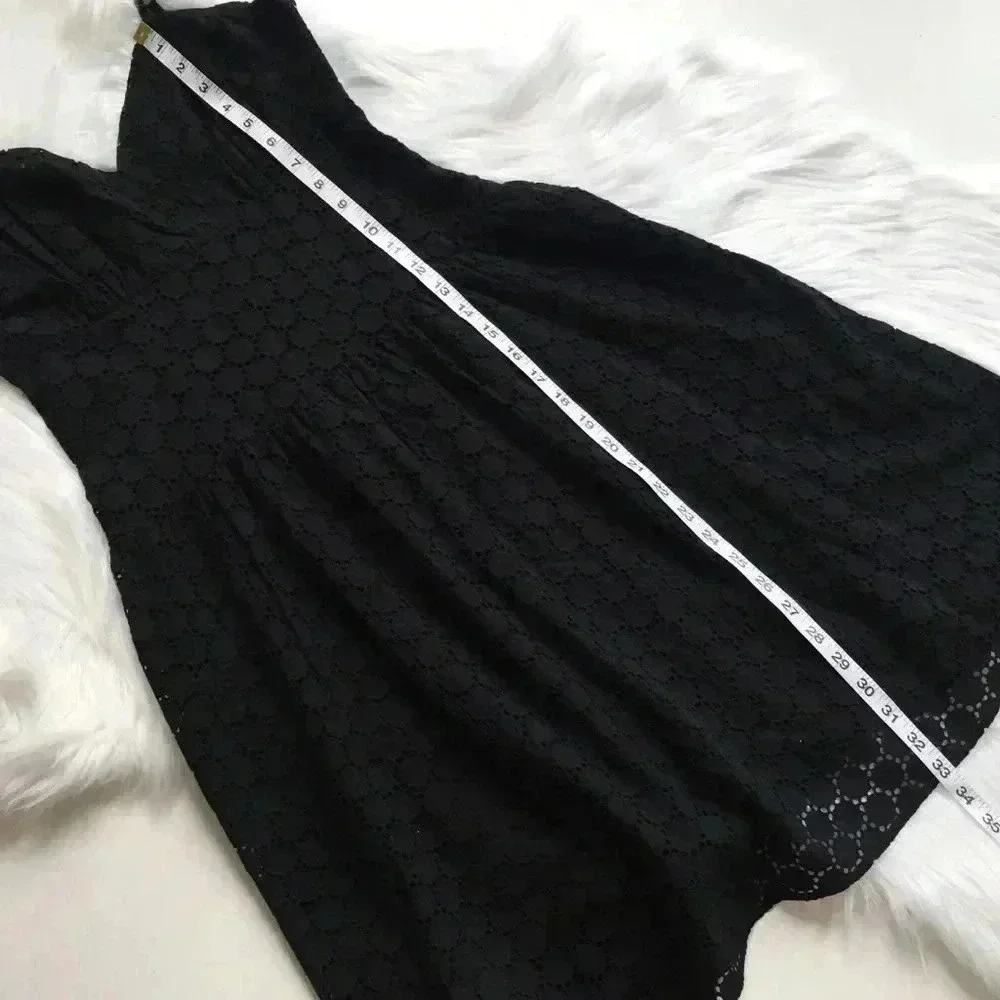 Tweeds Eyelet Adjustable Strap Sleeveless Dress - Picture 6 of 7